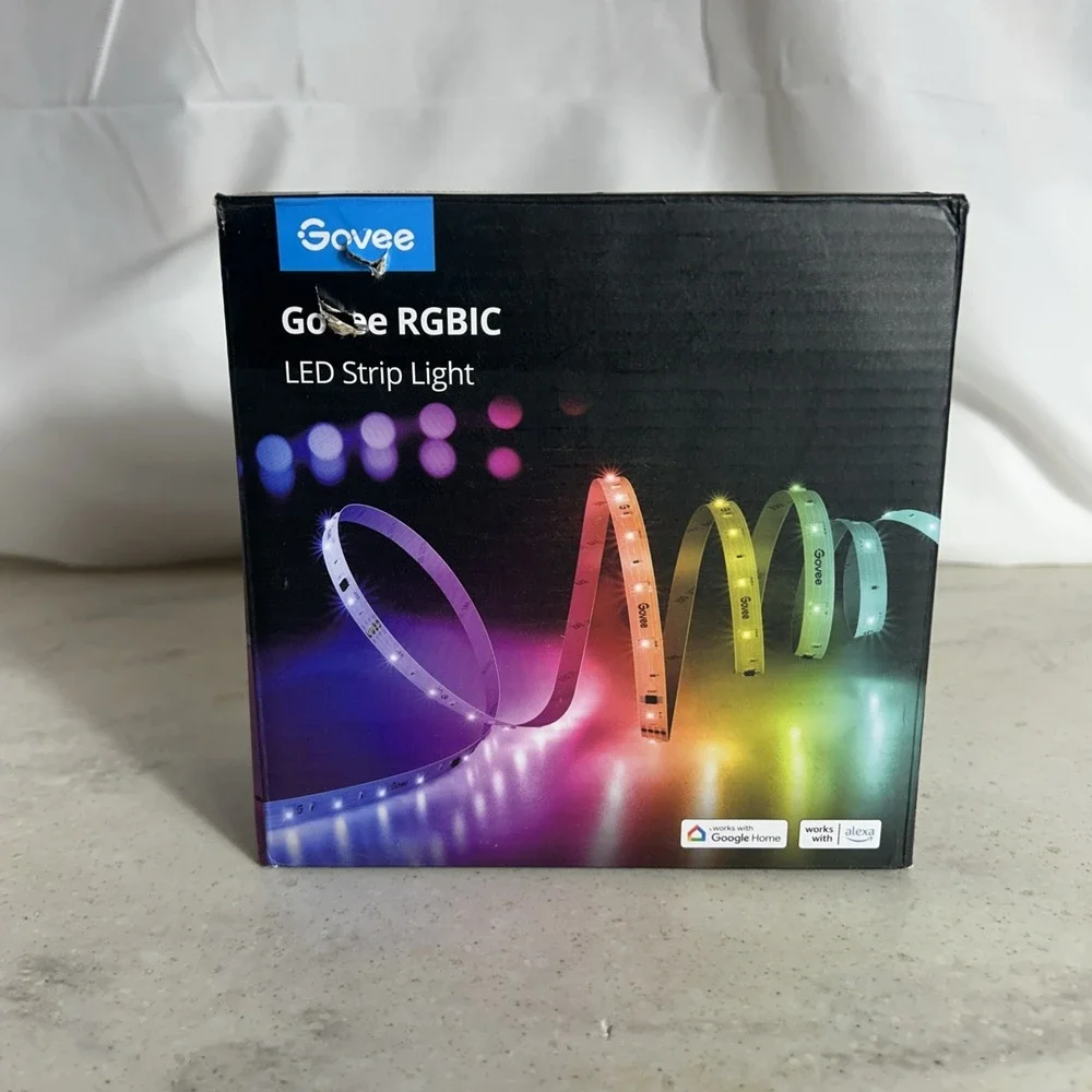 Govee RGBIC 49.2 Ft/2x15 Meters LED Strip Light Model H618F (48 Watts) Open Box